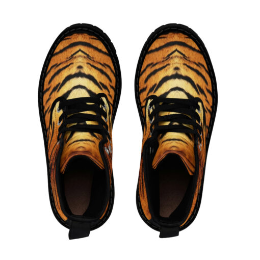 Tiger Pattern Canvas Boots - Image 4