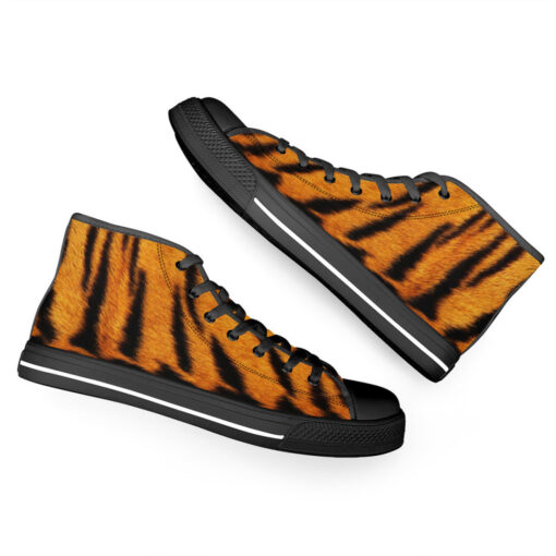 Tiger Pattern High-Top Canvas Shoes - Image 6