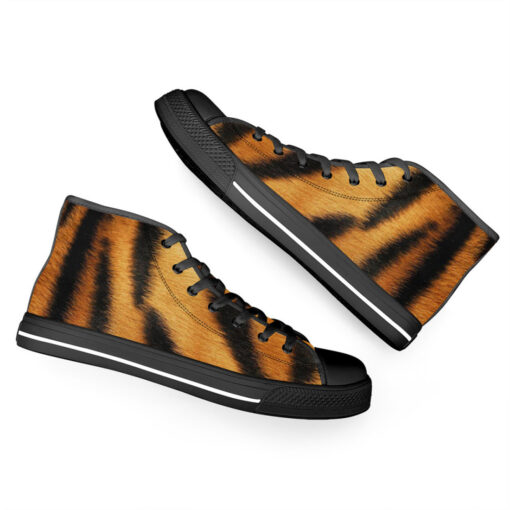 Tiger Pattern High-Top Canvas Shoes - Image 6