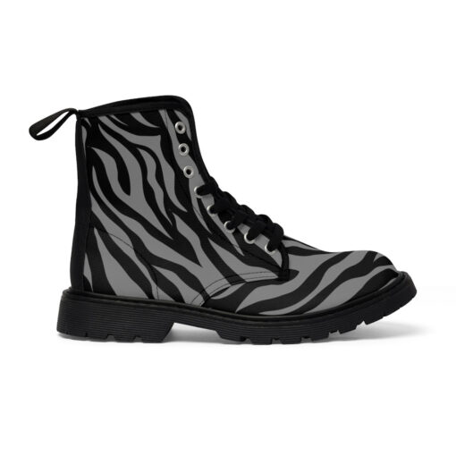 Zebra Camouflage Canvas Boots - Image 3