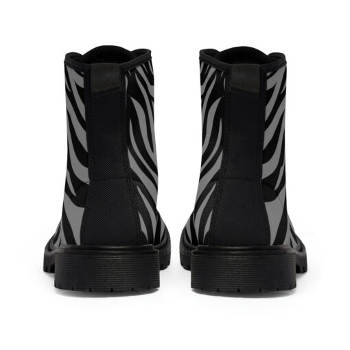 Zebra Camouflage Canvas Boots - Image 5