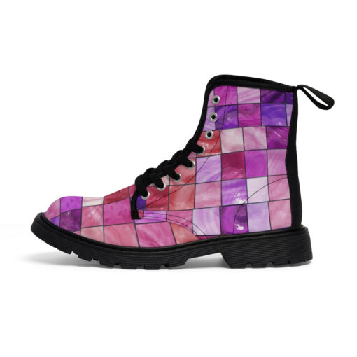 Ceramic Tile Mosaic Canvas Boots - Image 2