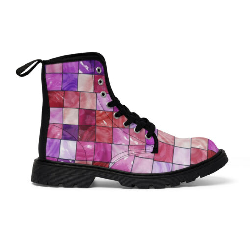 Ceramic Tile Mosaic Canvas Boots - Image 3