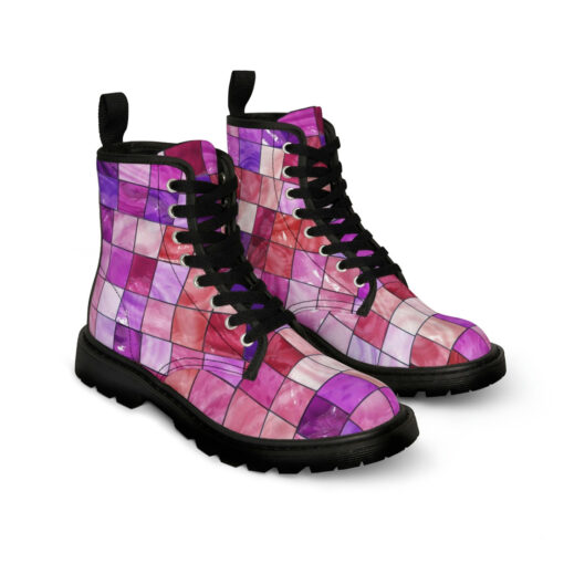 Ceramic Tile Mosaic Canvas Boots