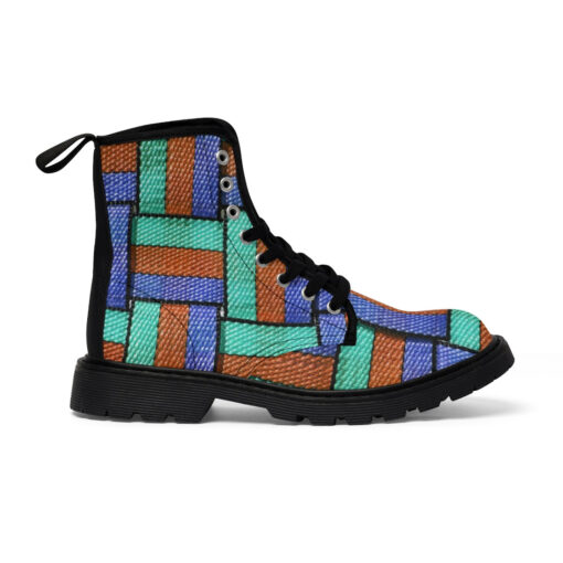 Colored Straps Canvas Boots - Image 2