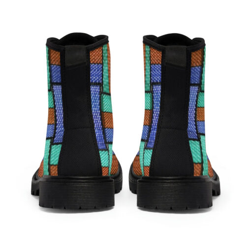 Colored Straps Canvas Boots - Image 5