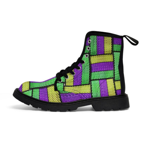 Colored Straps Canvas Boots - Image 2