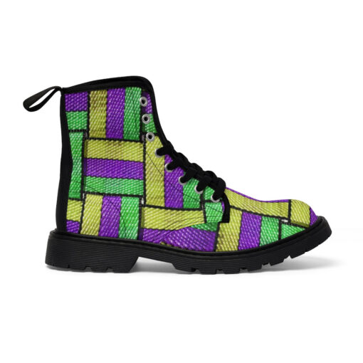 Colored Straps Canvas Boots - Image 3