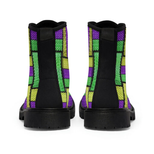 Colored Straps Canvas Boots - Image 5