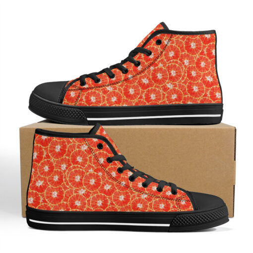 Red Oranges High-Top Canvas Shoes