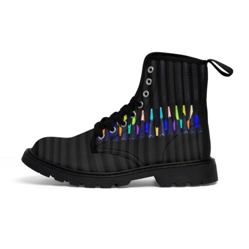 Colored Pencils Canvas Boots - Image 2