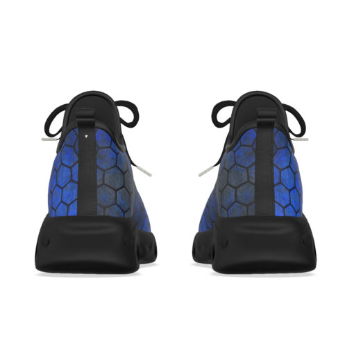 Blue Hexagons Sports Shoes - Image 8