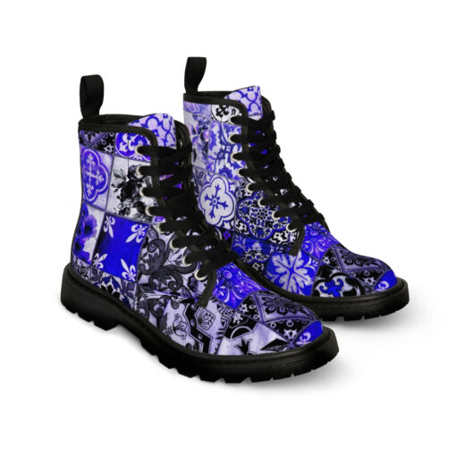 Ceramic Tile Canvas Boots