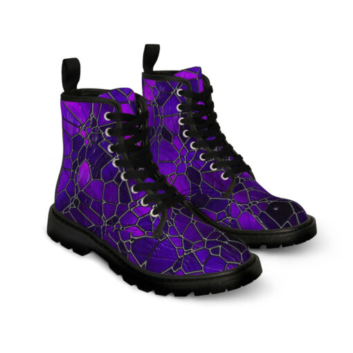 Stained Glass Canvas Boots