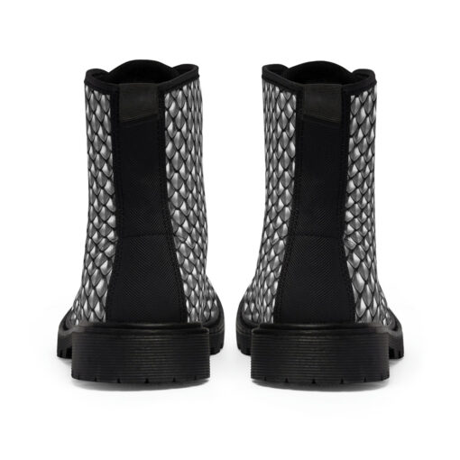 Metal Scales Canvas Boots - Image 5