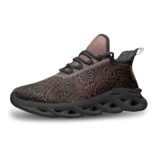 Sides Lace Pattern Sports Shoes