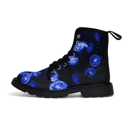 Blue Jellyfish Canvas Boots - Image 2