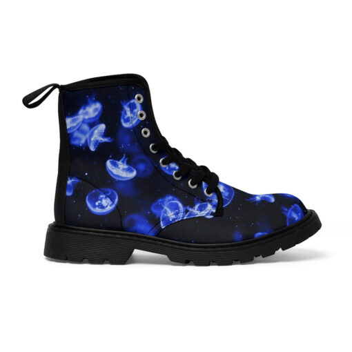 Blue Jellyfish Canvas Boots - Image 3