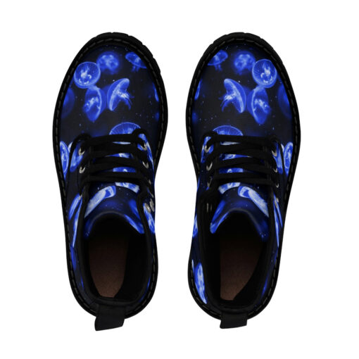 Blue Jellyfish Canvas Boots - Image 4