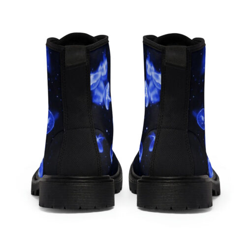 Blue Jellyfish Canvas Boots - Image 5