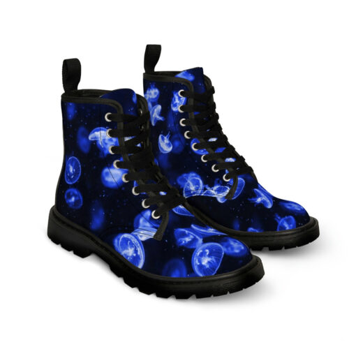 Blue Jellyfish Canvas Boots