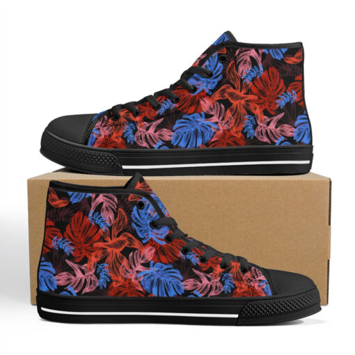 Neon Tropics High-Top Canvas Shoes