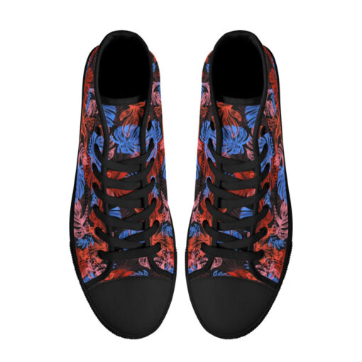 Neon Tropics High-Top Canvas Shoes - Image 3