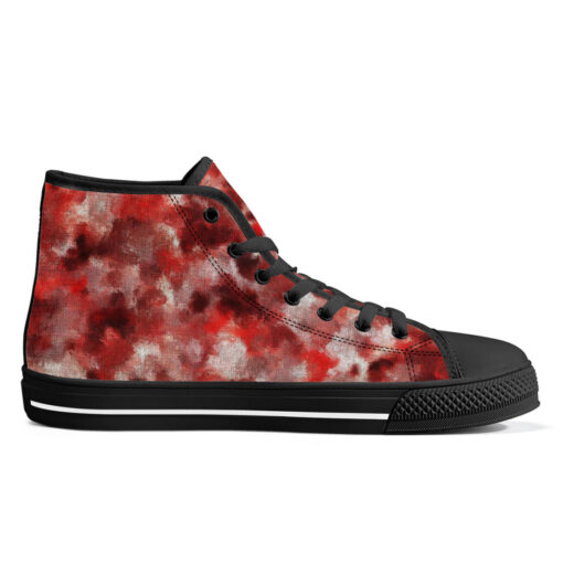 Red Canvas Camouflage High-Top Canvas Shoes - Image 5