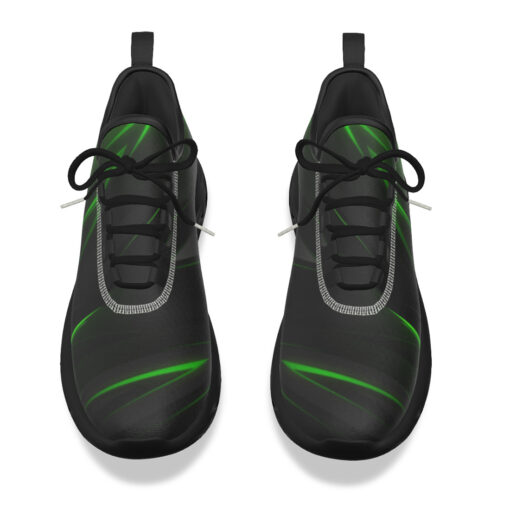 Sports Shoes Geometric Green Stripes - Image 4