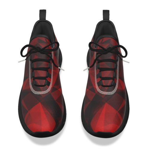 Red Polygons Sports Shoes - Image 4