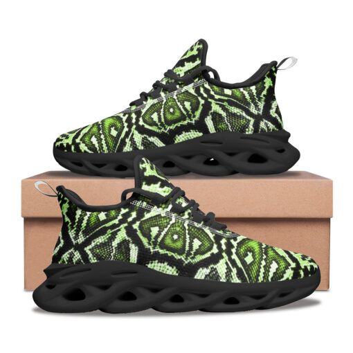 Green Snake Ornament Sports Shoes - Image 2