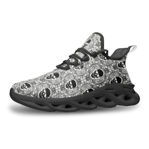 Skulls Lace Pattern Sports Shoes