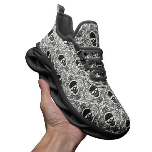 Skulls Lace Pattern Sports Shoes - Image 3