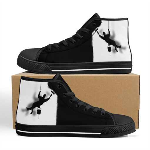 Painter Art High-Top Canvas Shoes