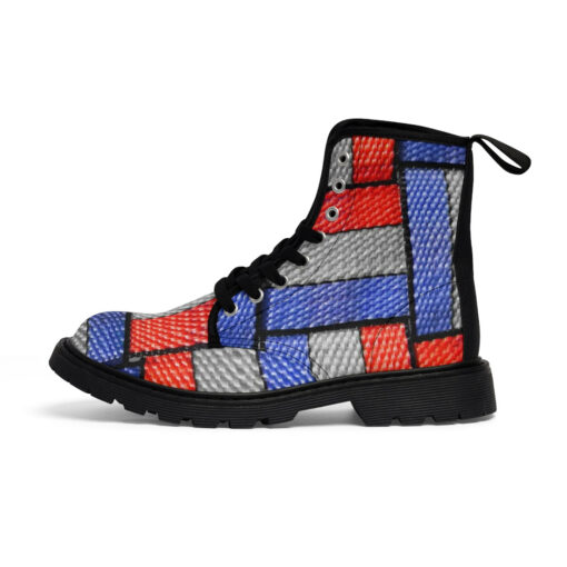 Colored Straps Canvas Boots - Image 2