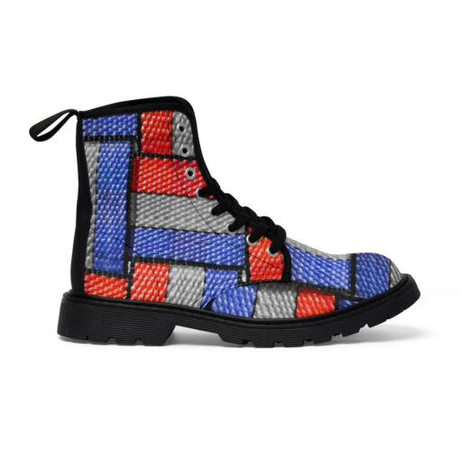 Colored Straps Canvas Boots - Image 3