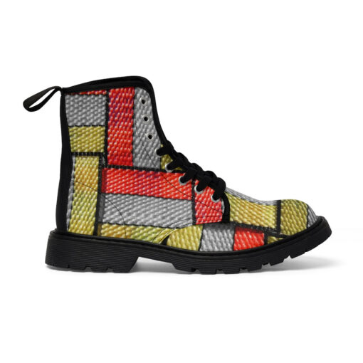 Colored Straps Canvas Boots - Image 3