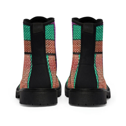 Colored Straps Canvas Boots - Image 5