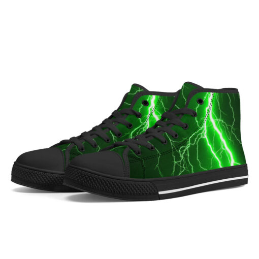 Green Lightnings High-Top Canvas Shoes - Image 2