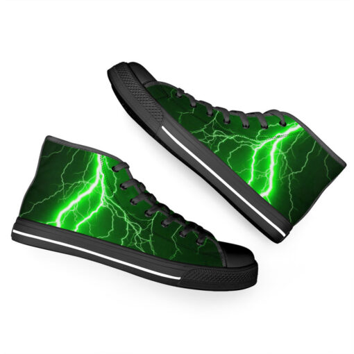 Green Lightnings High-Top Canvas Shoes - Image 6