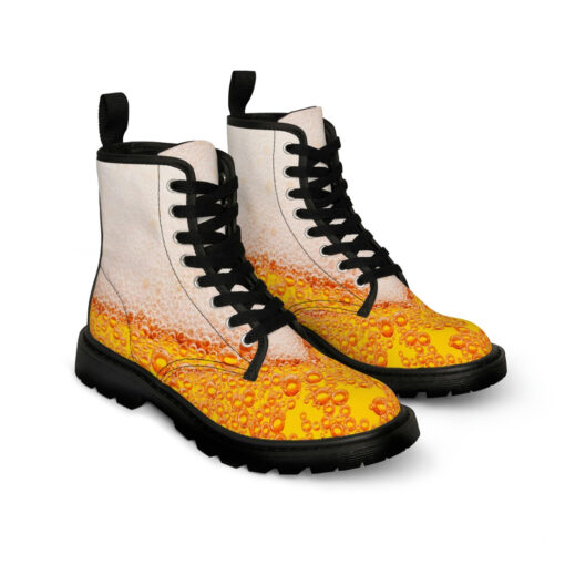 Beer Theme Canvas Boots