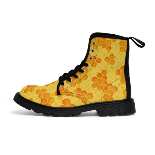 Bee Honeycombs Canvas Boots - Image 2