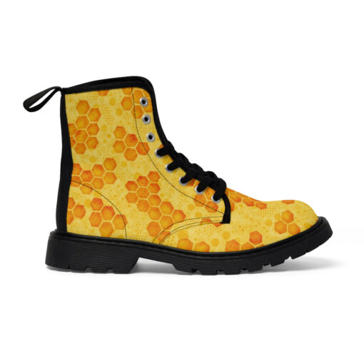 Bee Honeycombs Canvas Boots - Image 3