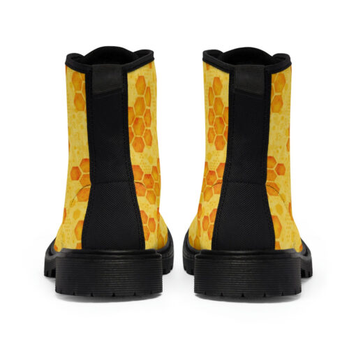 Bee Honeycombs Canvas Boots - Image 5