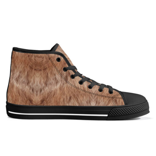 Animal Wool High-Top Canvas Shoes - Image 5