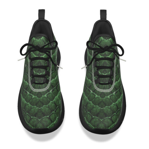 Green Reptile Scales Sports Shoes - Image 4