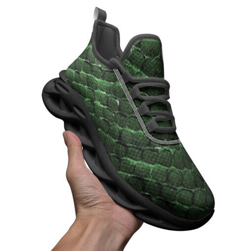 Green Reptile Scales Sports Shoes - Image 3