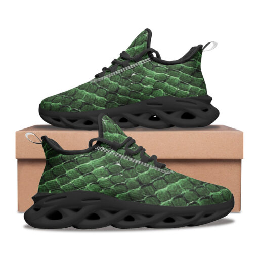 Green Reptile Scales Sports Shoes - Image 2