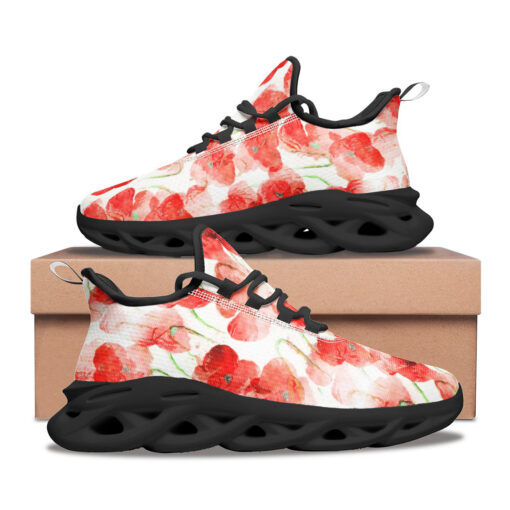 Red Poppies Flowers Sports Shoes - Image 2