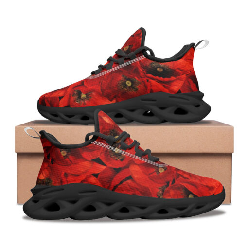 Red Poppies Flowers Sports Shoes - Image 2